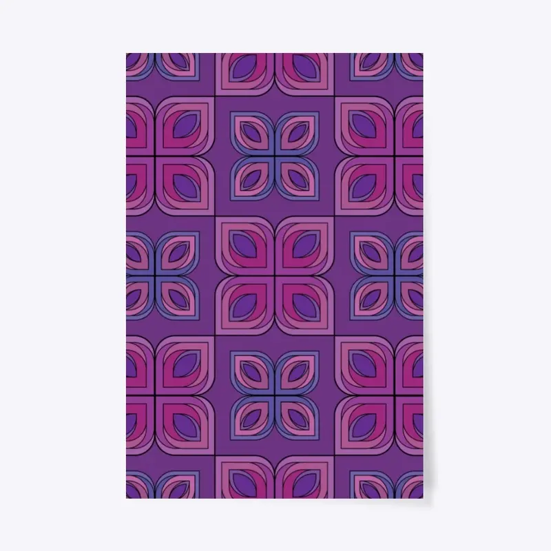 Purple Geometric Flower